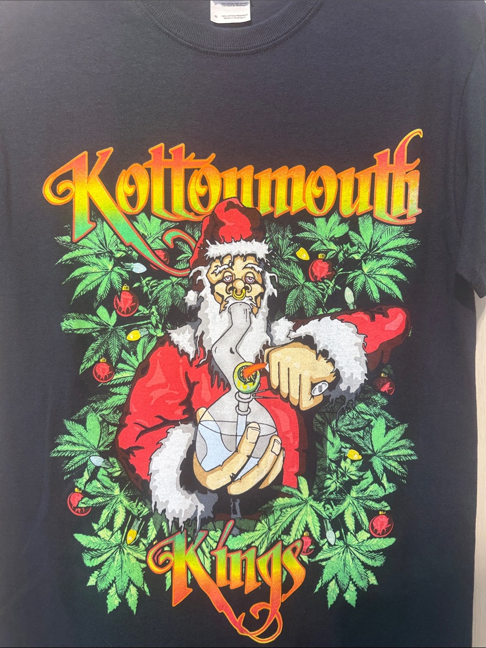 Kottonmouth Kings Black Graphic Short Sleeve Tee - Christmas Edition